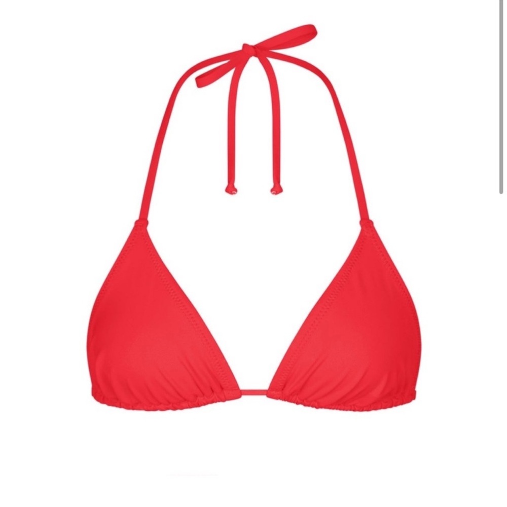 Skims 
Red Triangle Bikini Top